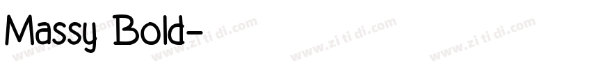 Massy Bold字体转换